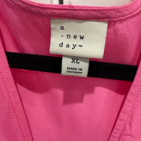 A New Day Vibrant Pink Midi Dress - Picture 3 of 5